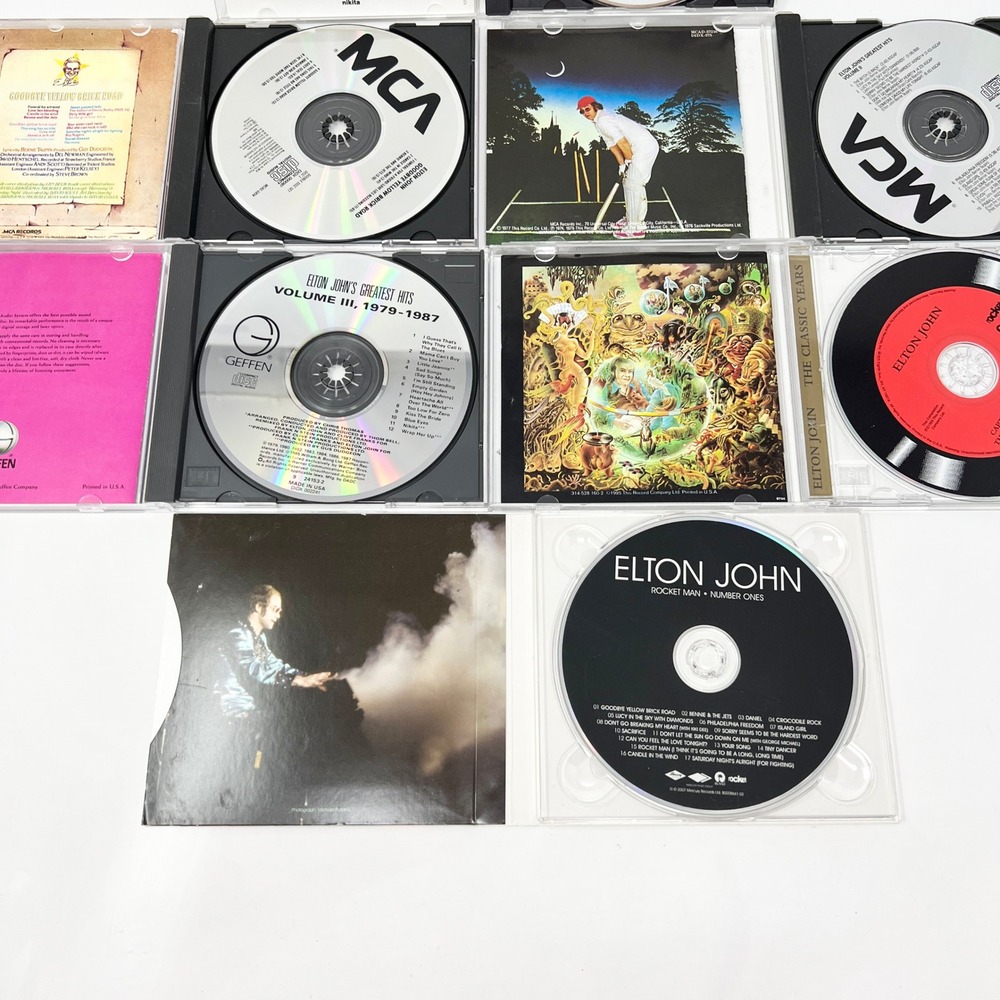 Elton John CD Lot 6 Albums Goodbye Yellow Brick Road Greatest Hits Rocket Man - Picture 8 of 15